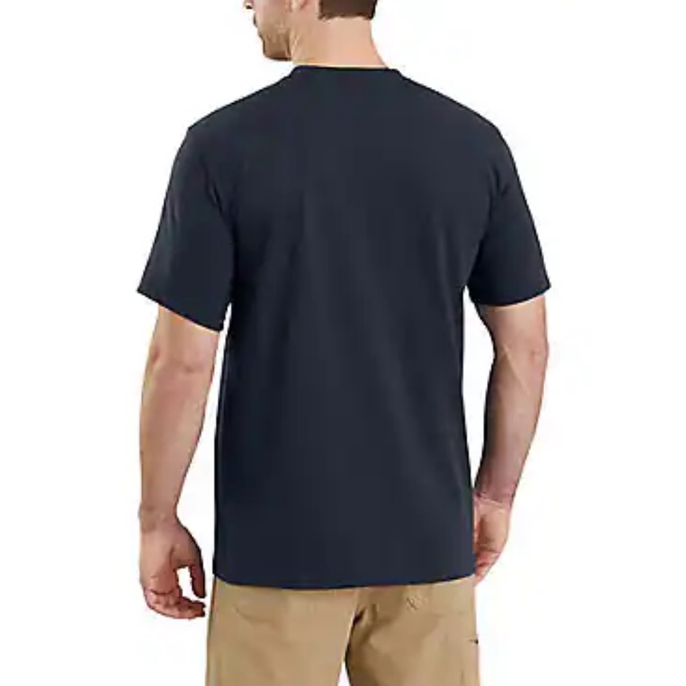 CARHARTT - Men’s Relaxed Fit Heavy Weight Short Sleeve Pocket T-Shirt, Black, XL - Picture 8 of 8